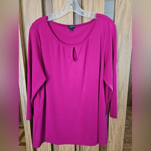 Talbots Magenta Long Sleeve Top - Picture 1 of 2